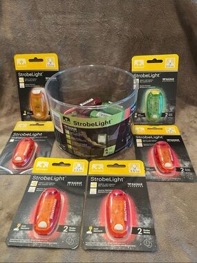 SOLD INDIVIDUALLY- Natan StrobeLight Clip-On Wearable Lights-Red, Orange, Green